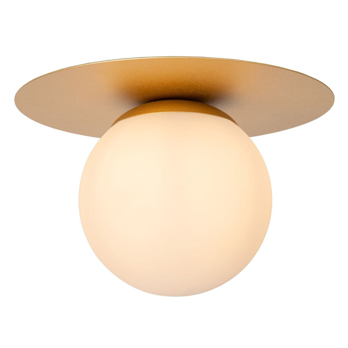 Plafonnier Tricia avec abat-jour en verre rond Ø 25 cm (5)