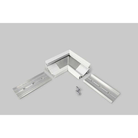 90° Ecke für Aufbau-Eckprofil 30° Weiß - Aluminiumprofil für präzise Ecken im Bau.