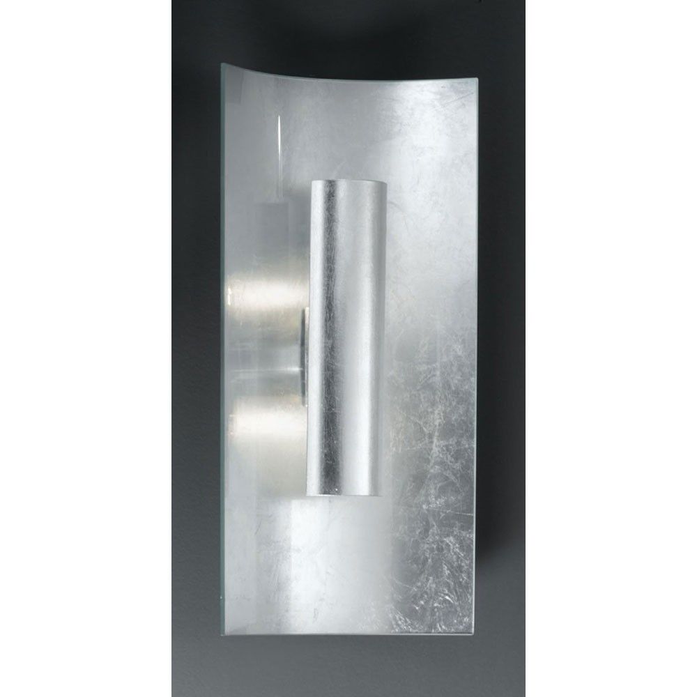 Aura sølv vegg- og taklampe 2-lys sølv sølv 45 cm, moderne lampe i sølv med elegant design.