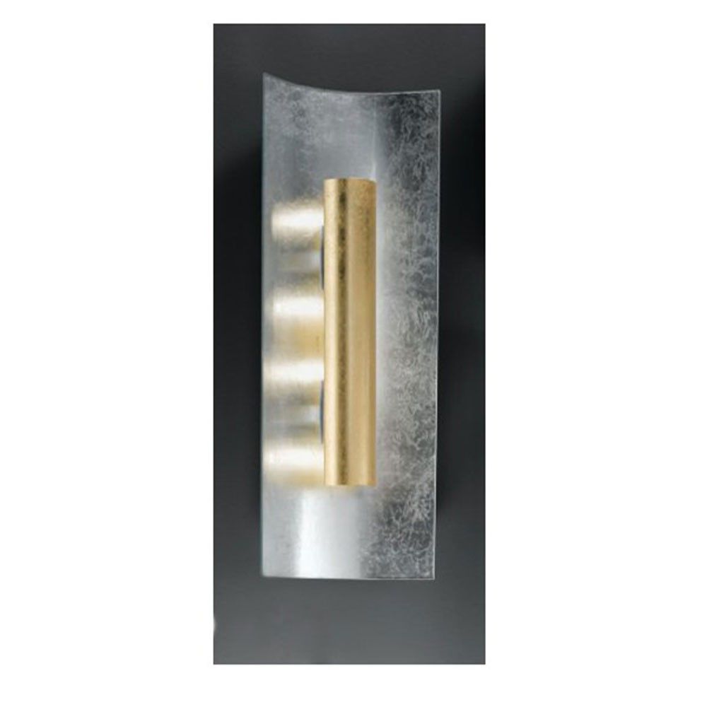 Aura Silber Wand- & Deckenleuchte 3-flammig Silber Gold 60cm in modernem Design, ideal für stilvolle Beleuchtung.