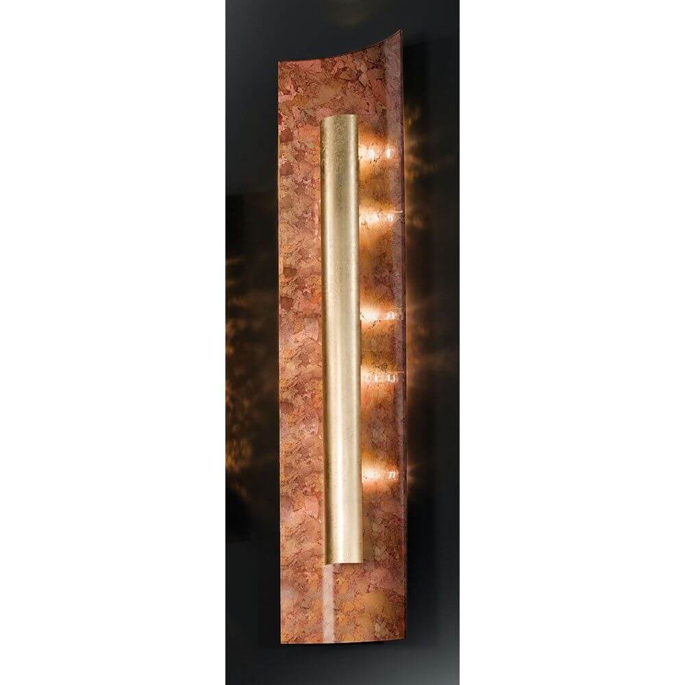 Aura Herbst 4-flammige Wand- und Deckenleuchte in Gold, 100cm, modernes Design für elegante Innenräume.