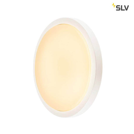 Lampa sufitowa Ainos LED 3000K okrągła biała z czujnikiem