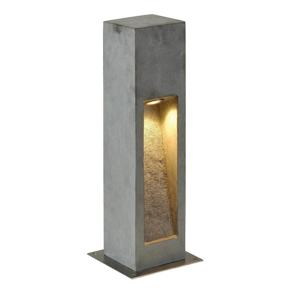 LED Standleuchte Arrock Stone aus Naturstein 50cm 3000K mit indirekt abstrahlendem Licht und elegantem Design.