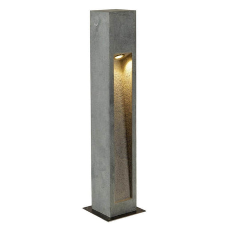 ARROCK STONE LED 75cm eckig Basalt Standleuchte für außen, indirekt strahlend mit Premium LED und IP44