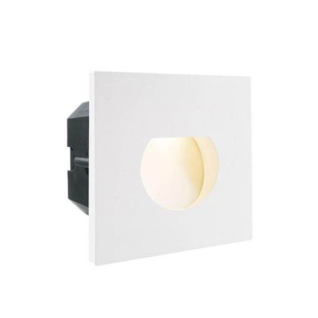 Abdeckung Rund Weiß für LED-Einbauleuchte Steps Outdoor mit runder Lichtöffnung.