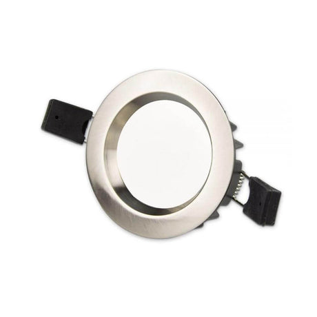 Couvercle Sys-90 rond chromé mat pour spot encastré - anneau métallique pour luminaire encastré LED SYS90