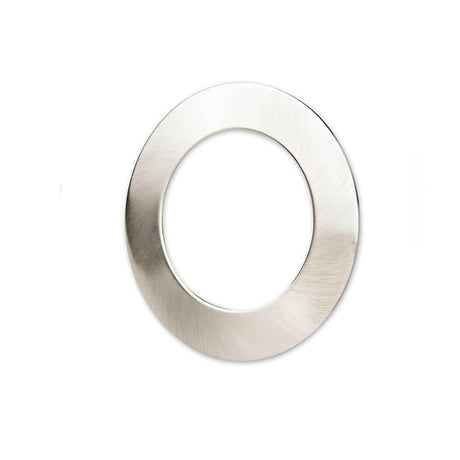 Couvercle Sys-90 rond chromé mat pour spot encastré - anneau métallique pour luminaire encastré LED en chromé mat.