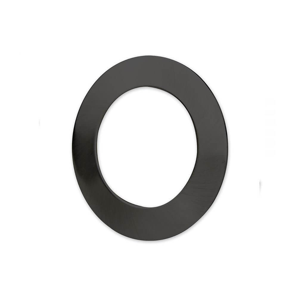 Abdeckung Sys-90 rund Schwarz für Einbaustrahler, Metallring Abdeckung für LED-Einbauleuchte in Schwarz.