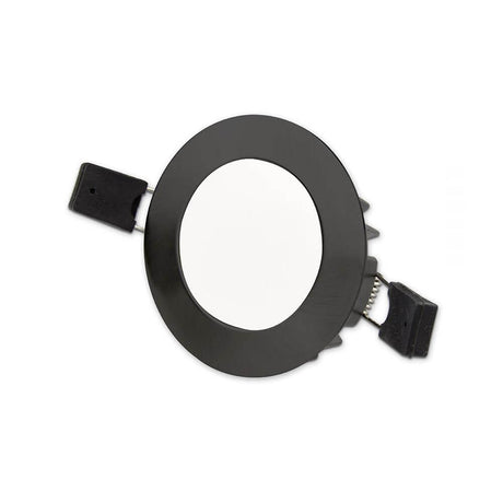 Couvercle Sys-90 rond noir pour spot encastré – bague métallique pour luminaire encastré LED en noir.