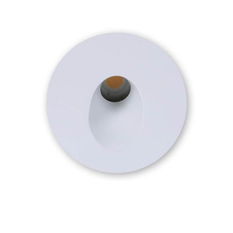 Sys-Wall 68 cover for LED wall recessed spotlight Round 1 in white, suitable for Sys-Wall 68 from Prolight.
