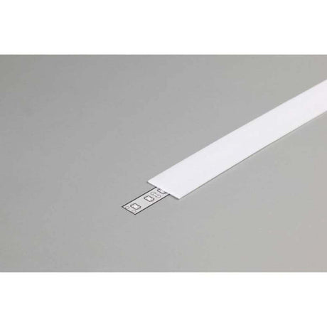 Abdeckung eckig 200cm Typ B Opalweiss für LED-Strip-Schienen, Schutz und sauberes Design