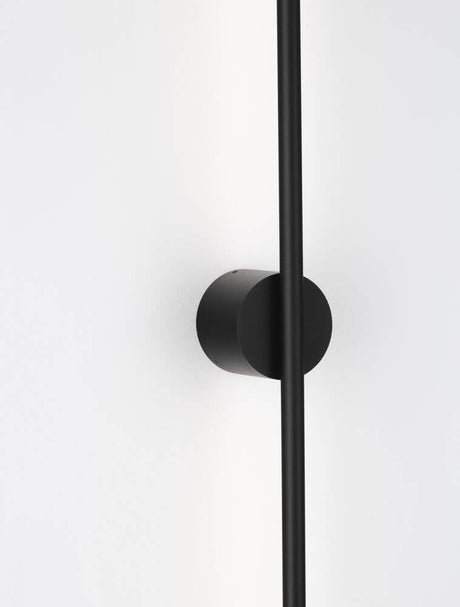 Aden LED Wandleuchte 3000K Schwarz - moderne schwarze LED-Wandleuchte aus Aluminium im minimalistischen Design
