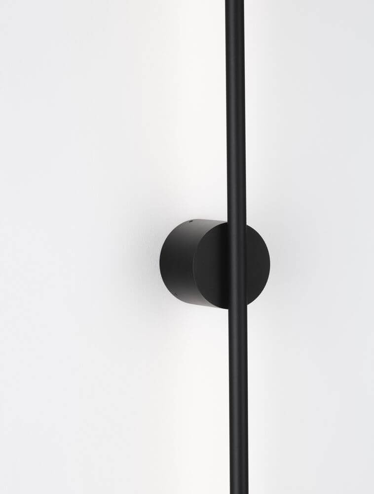 Aden LED Wandleuchte 3000K Schwarz – schlanke matte Aluminium-Wandleuchte, 90 cm lang, minimalistisches Design