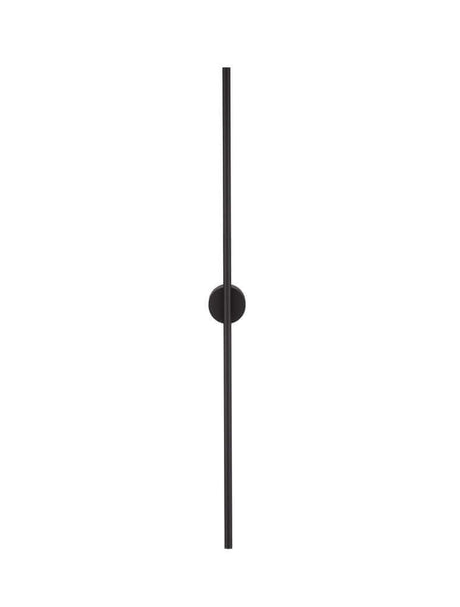 Aden LED Væglampe 3000K sort, slankt 90 cm aluminiumsdesign i mat sort til moderne opholdsrum