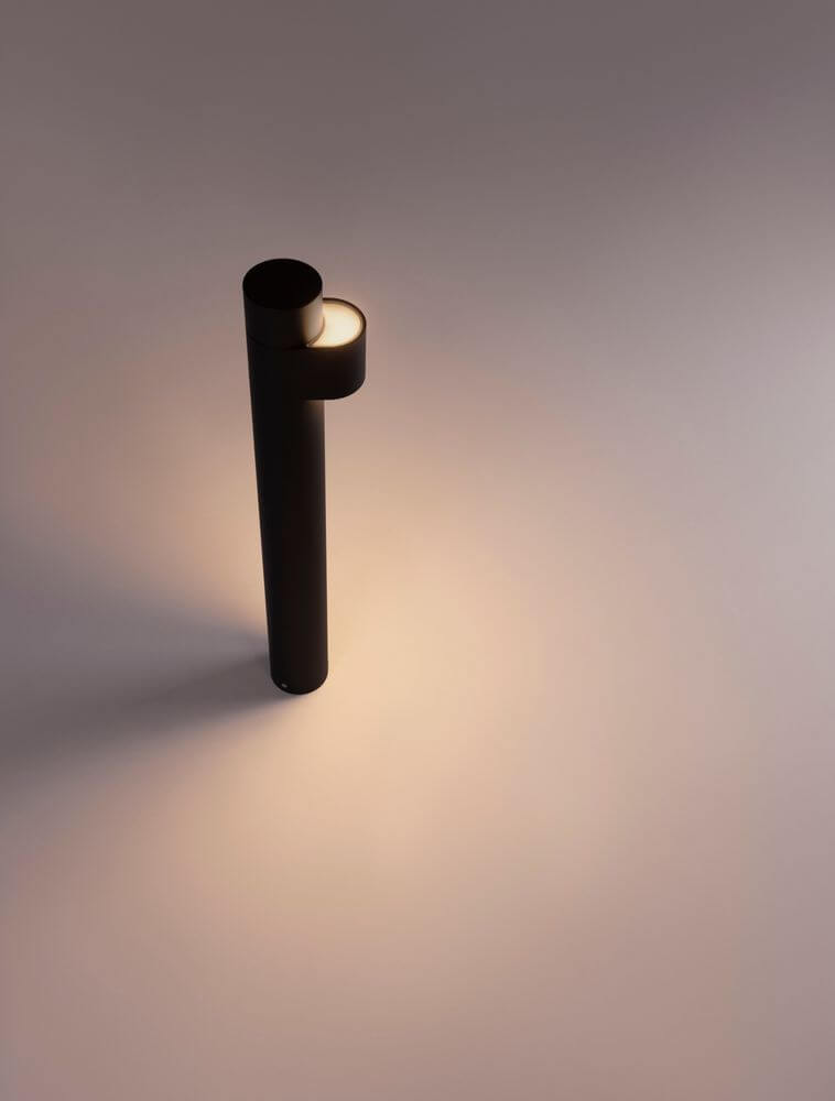 Aduro LED Außenwegeleuchte 3000K Schwarz IP54 auf einem neutralen Hintergrund.