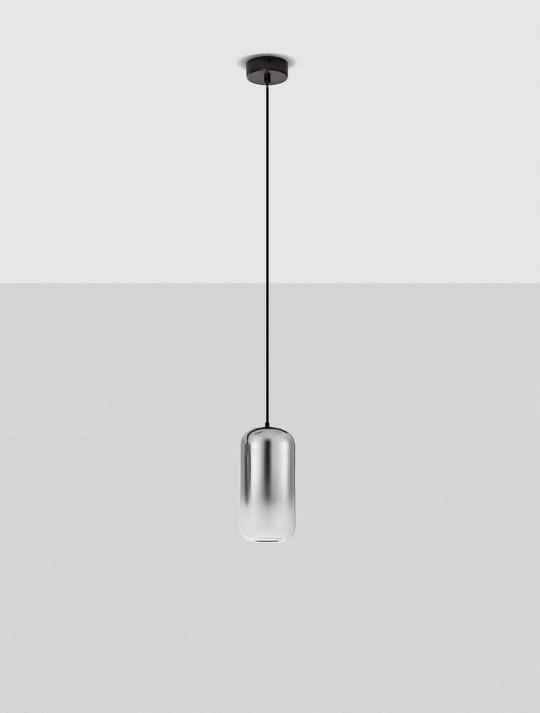 Aelia LED Pendelleuchte 3000K Schwarz, Rauch in eleganter, minimalistischer Form mit LED-Beleuchtung.