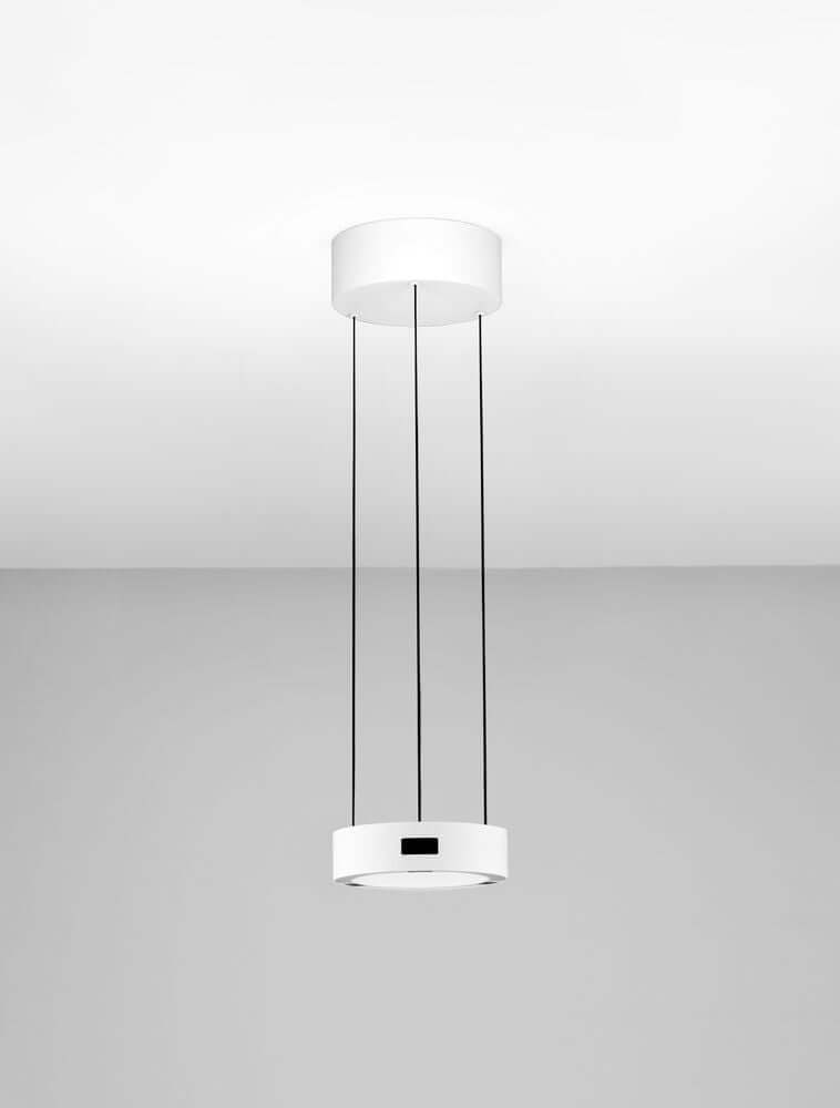 Afi LED Pendelleuchte Ø 20cm Up & Down in weiß, schlankes zylinderförmiges Design mit Up‑&‑Down Licht, warmweiß 3000K