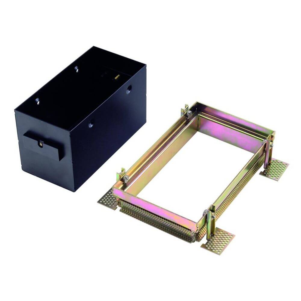 Aixlight Pro 50 1 Frameless Einbaurahmen inkl. Einbau-Kit Schwarz mit passendem Einbau-Kit für Hohldecken.