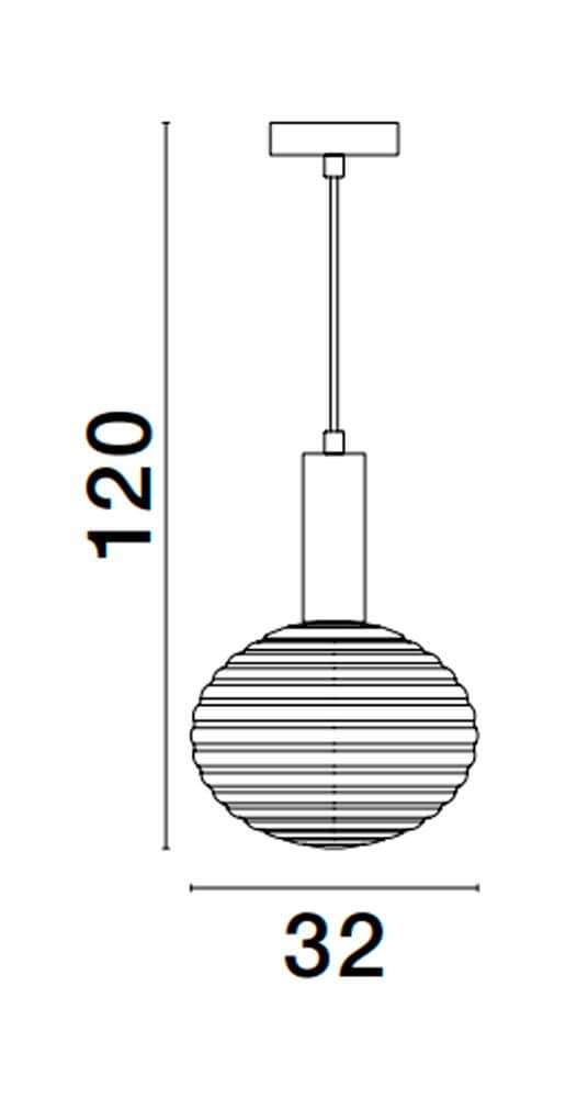 Allen Pendelleuchte E27 Gold, Weiß mit ovalem Schirm, Durchmesser 32 cm, moderne Designleuchte für stimmungsvolle Beleuchtung.