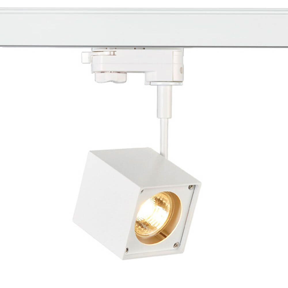 Altra Dice Spot inkl. 3P.-Adapter eckig GU10 max. 50W Weiß mit drehbarem und schwenkbarem Spot.