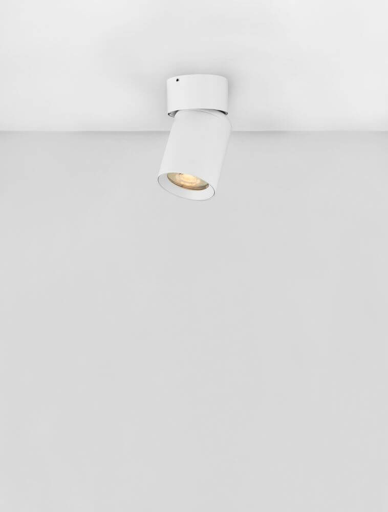 Amecy Deckenleuchte Ø 6cm GU10, moderne Deckenlampe in Weiß für stilvolle Beleuchtung.