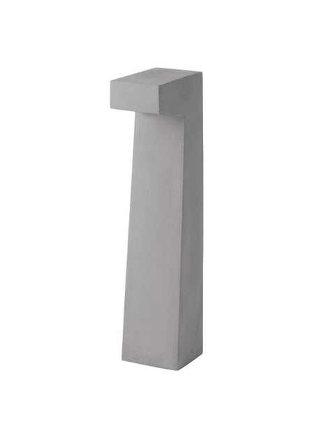 Aran LED outdoor path light 3000K gray IP65 in a modern and robust concrete housing.