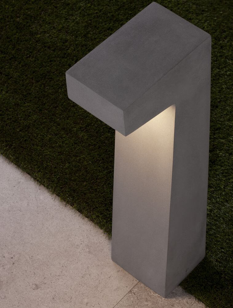 Aran LED Außenwegeleuchte 3000K Grau IP65 moderne Gartenbeleuchtung mit warmweißem Licht