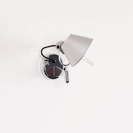 Artemide Faretto LED Wandlampe in Weiß und Schwarz mit verstellbarem Schirm, Draufsicht