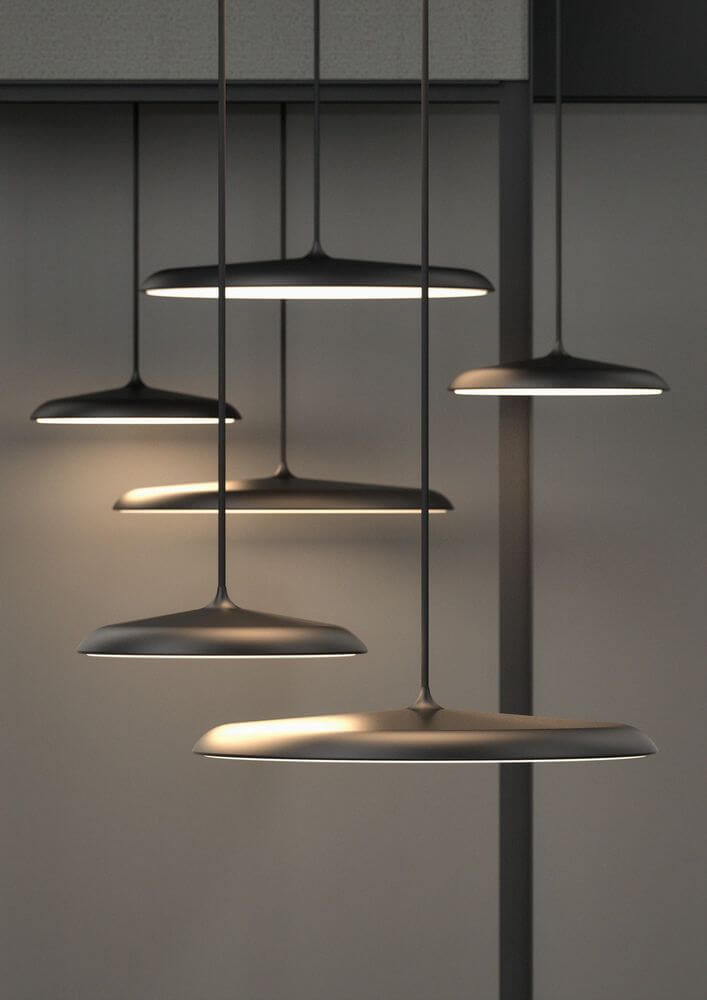 Artist 40 LED Pendelleuchte in modernem Design, bietet stilvolle Beleuchtung für jeden Raum.