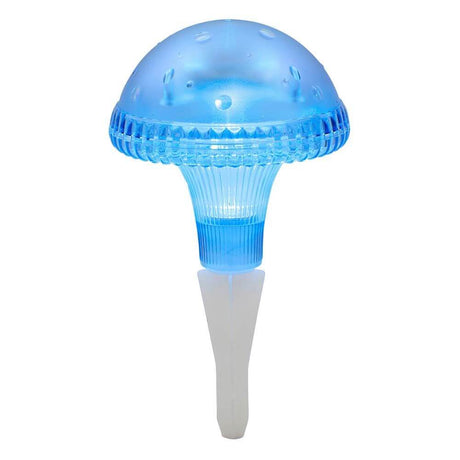 Assisi mushroom solar LED light blue, elegant blue garden lighting, ideal for an atmospheric ambiance.