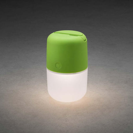Assisi Solar LED lamp for hanging or standing Green with three-stage dimming and Li-ion battery