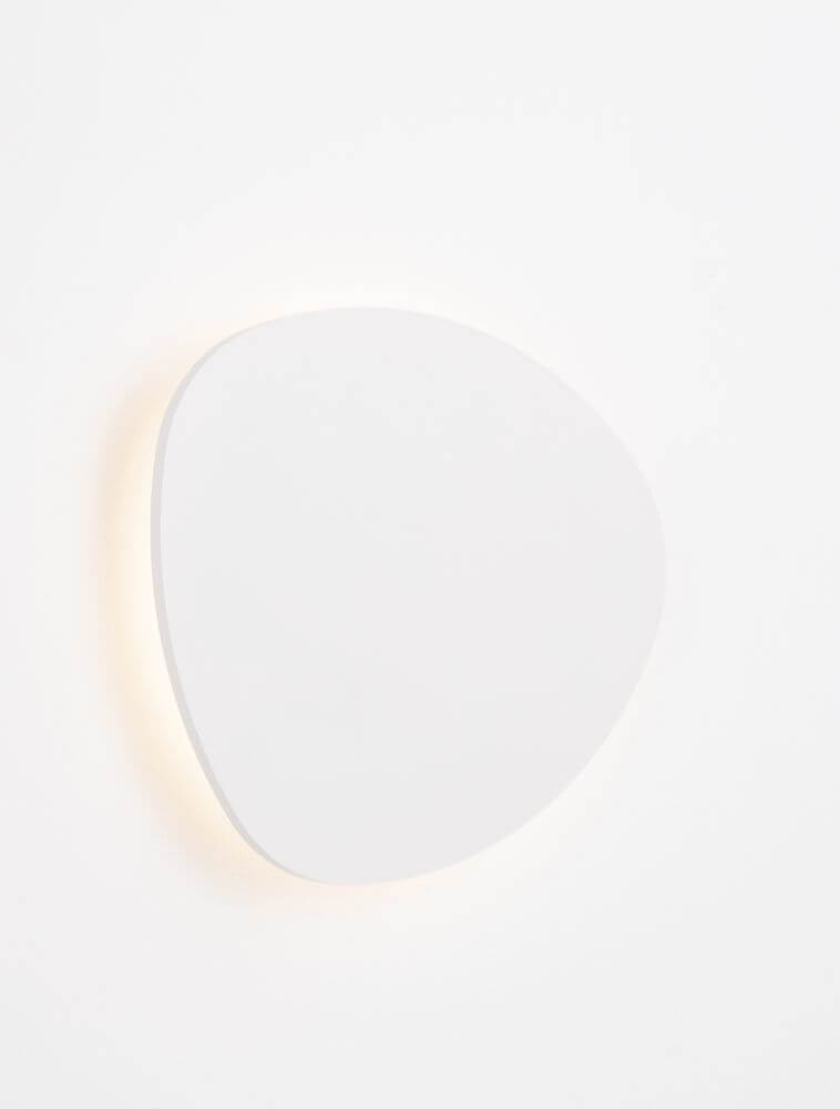 Atena LED Wandleuchte 3000K Weiß - moderne, runde Wandlampe mit sanfter Beleuchtung und elegantem Design