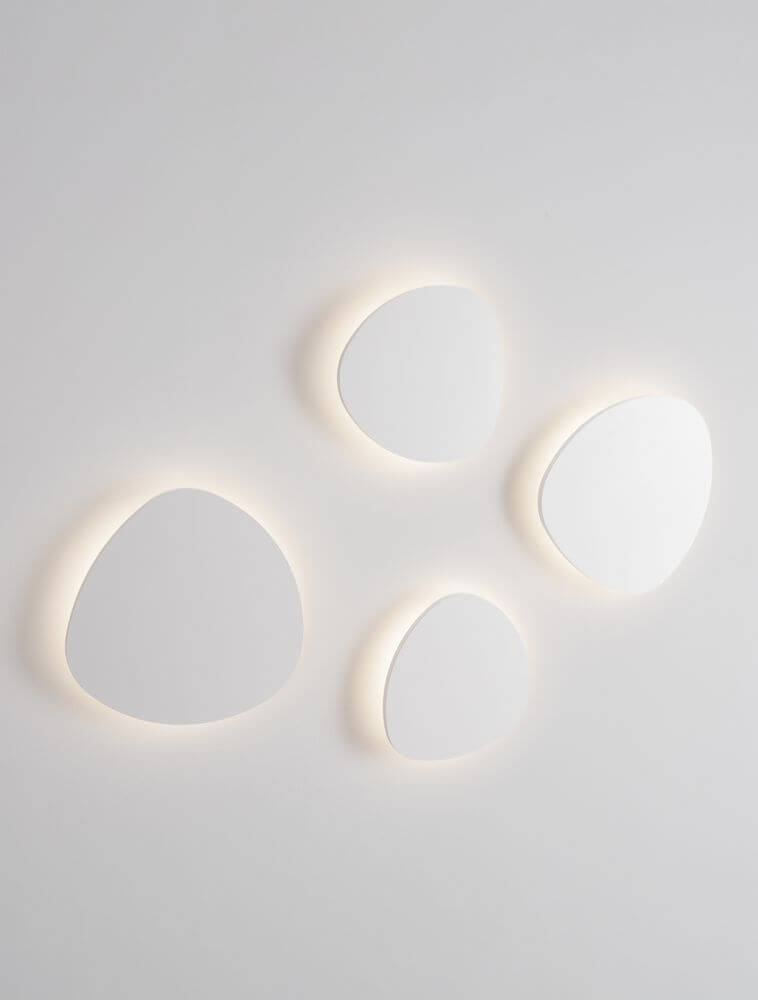 Atena LED Wandleuchte 3000K Weiß - stilvolle, moderne Wandleuchte mit sanftem Licht in verschiedenen Formen.