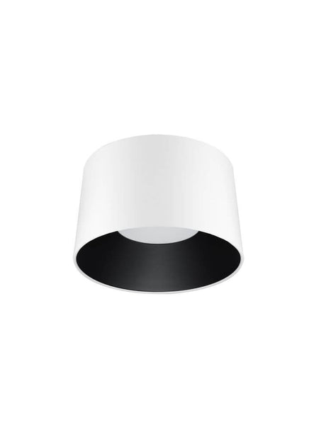 Plafonnier Atil LED Ø 50 cm 3000K dans un design moderne et scandinave avec finition intérieure noire.