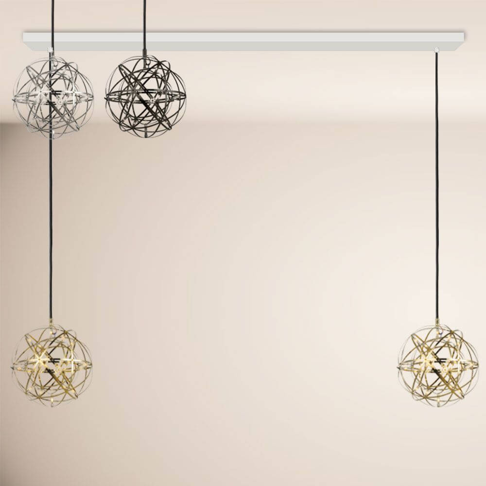 s.luce Atom LED dining table pendant light 2 to 5-light beam 160cm