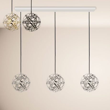 s.luce Atom LED Esstisch-Pendelleuchte 2 bis 5-flammig Balken 120cm