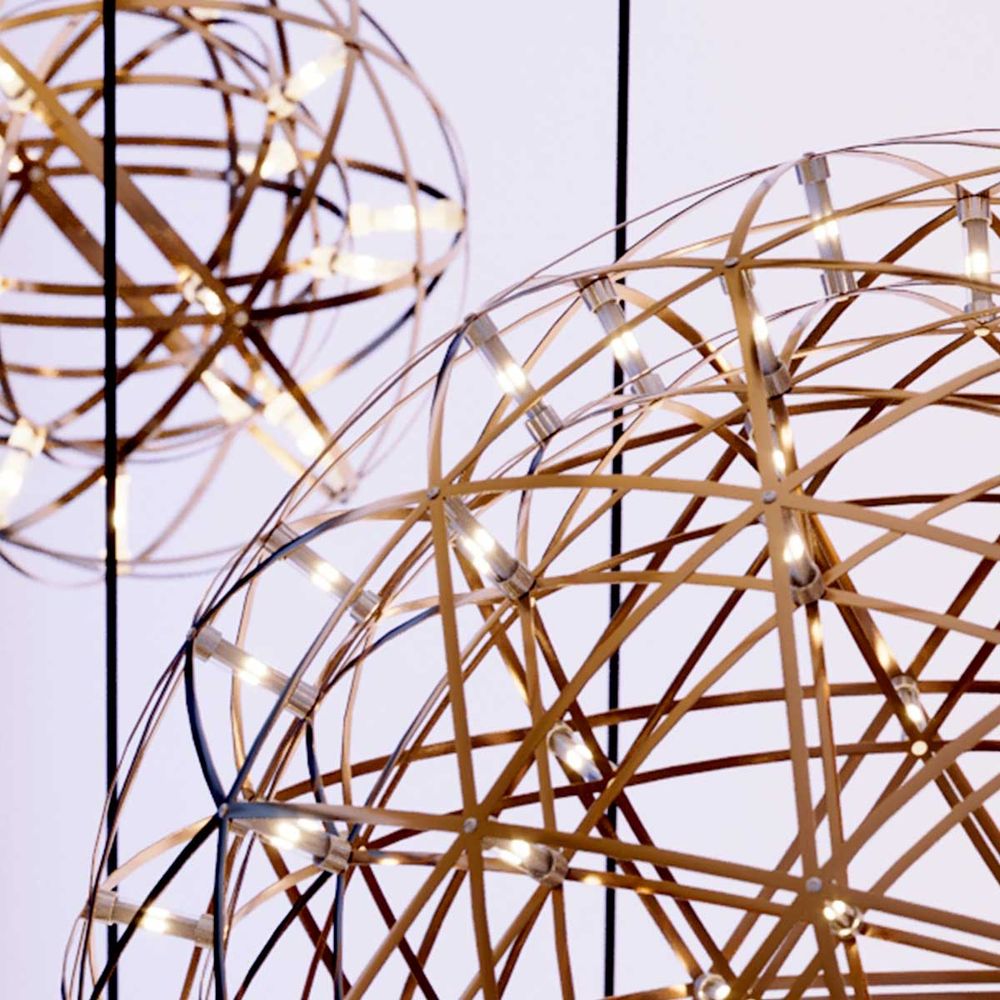 s.luce Atom LED-Hängeleuchte Dimmbar, modernes Design mit einzigartiger Lichtwirkung in einem stilvollen Raum.