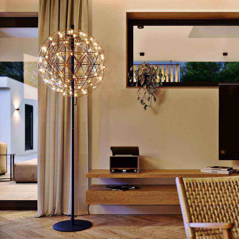 s.luce Atom metal LED floor lamp with touch dimmer