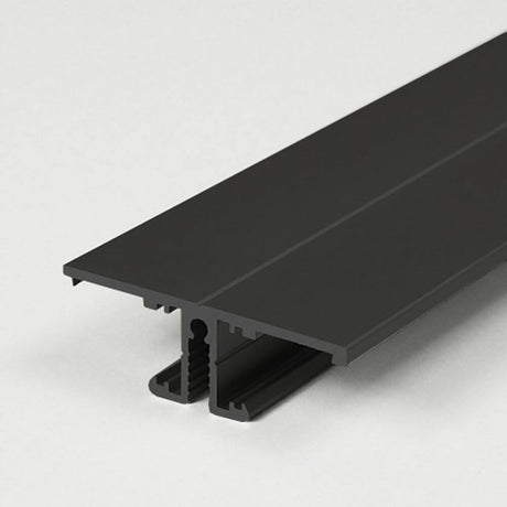 Aufbau-Wandprofil T-Form 200cm Schwarz für LED-Strips - Aluminiumprofil für LED-Beleuchtung
