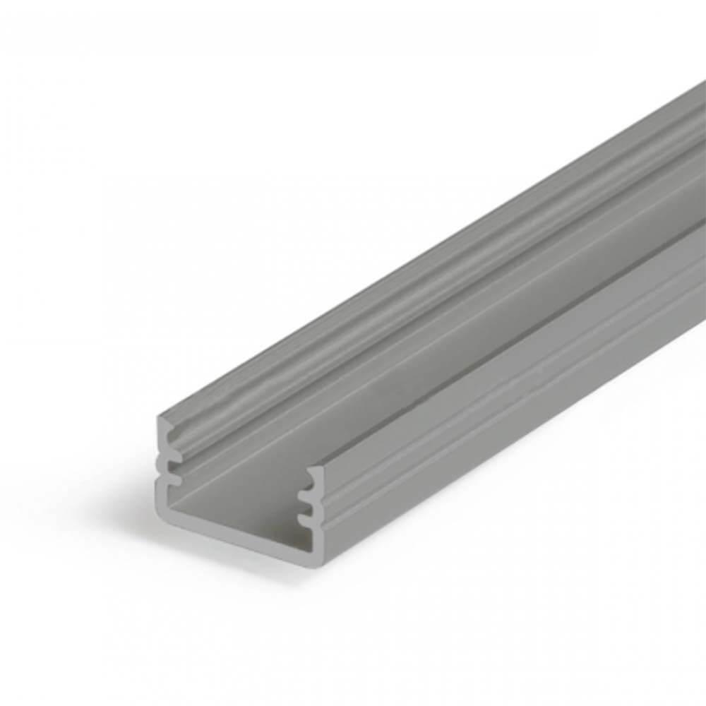 Mini Aluminium Aufbauprofil 200cm für LED-Strips, eloxiert und hitzebeständig