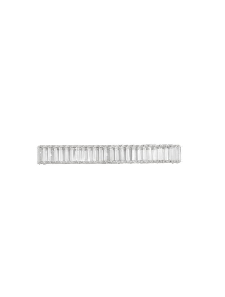 Alt Tag: Aurelia LED Wandleuchte 3500K verchromte Wandlampe mit K5-Kristallen, schlanke lineare Designleuchte für elegantes Wohnambiente