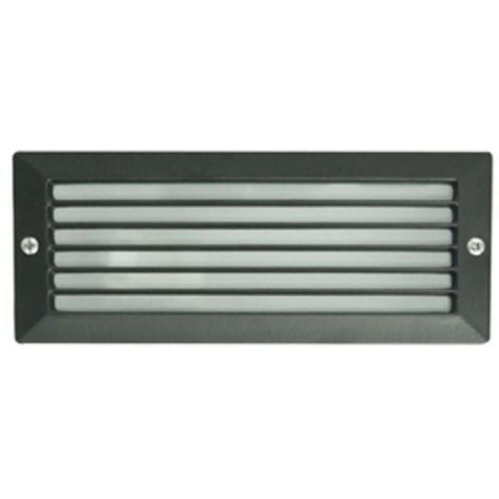 Außenwandeinbauleuchte ESCA IP44 Schwarz, modernes Outdoor-Downlight aus Metall mit Glasdiffusor.