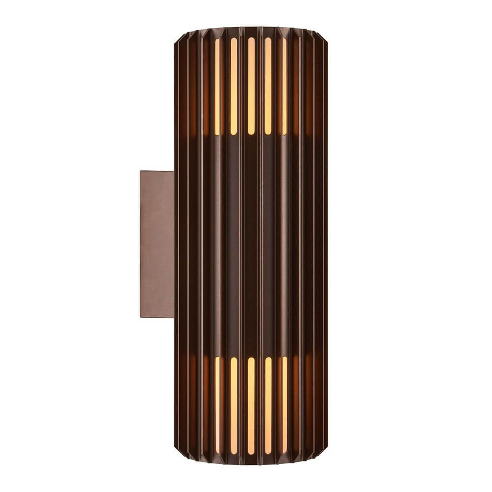 Außenwandlampe Aludra Double Seaside IP54 mit skulpturalem Design und modernem Minimalismus.