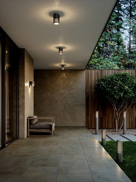 Außenwandlampe Aludra IP54 für moderne Außenbereiche an Terrasse, Wand und Garten