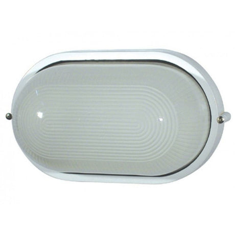 Außenwandlampe DERBY-G IP44 Weiß - klassische Wandleuchte aus Aluminium mit durchscheinendem Glasdiffusor.