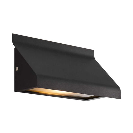 Außenwandlampe Tadas IP54, moderne schwarze LED-Wandlampe mit nach unten gerichtetem Licht
