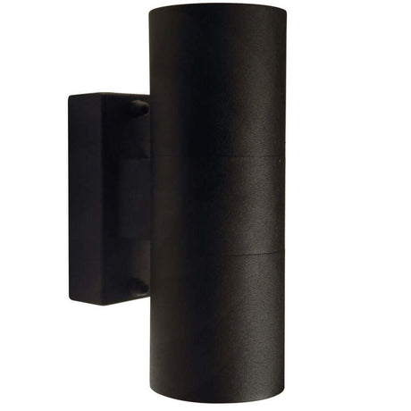 Außenwandlampe Tin Double IP54 in modernem, schnörkellosem Design für den Außenbereich.