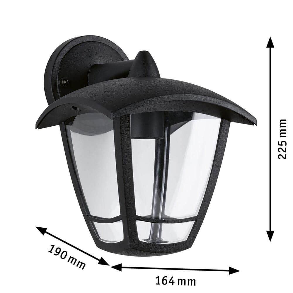 Außenwandleuchte Classic Curved Laterne IP44 mit nostalgischem Design und Spritzwasserschutz.