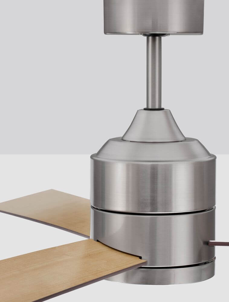 Axel Ventilator Ø 137 – eleganter Deckenventilator mit Aluminium und Plywood-Holz Flügeln