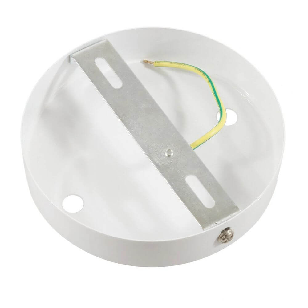 Baldachin 2-fach Ø 12cm Metall Lampenbaldachin für Doppel-Lichtquelle an Wand oder Decke